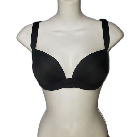 Pamela Anderson Bra Womens 38C Black Underwire T-Shirt Adjustable Straps - Picture 1 of 7